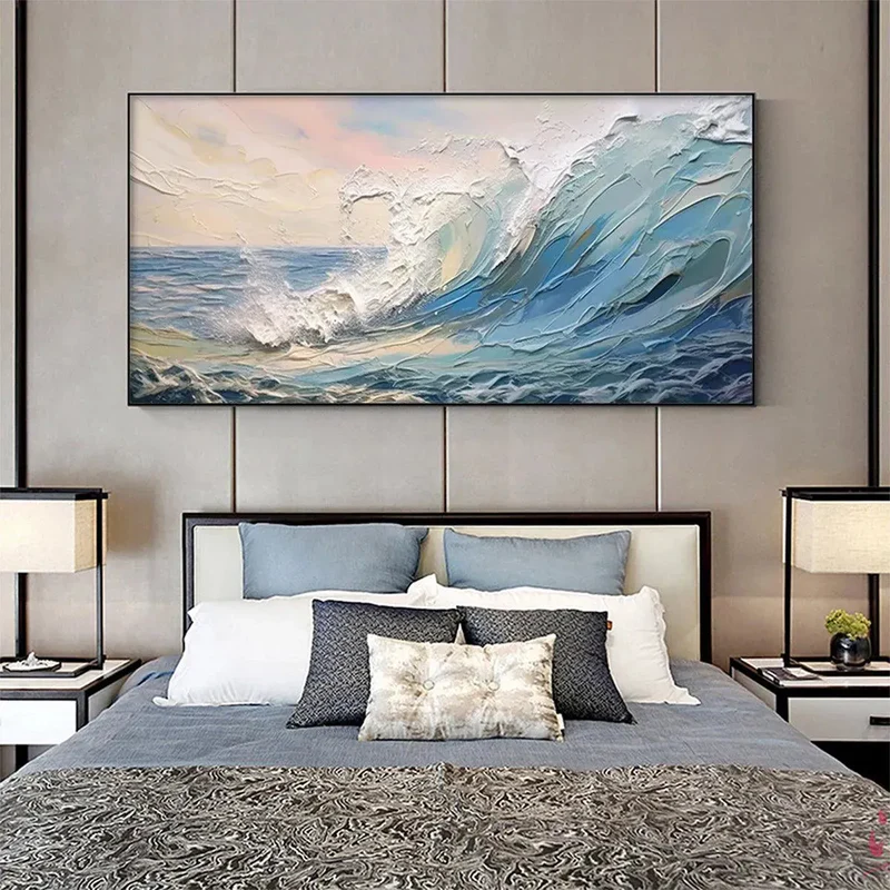 Ocean Energy Textured Painting