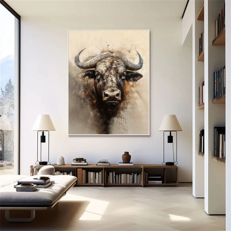 Ember Strength Bull Painting