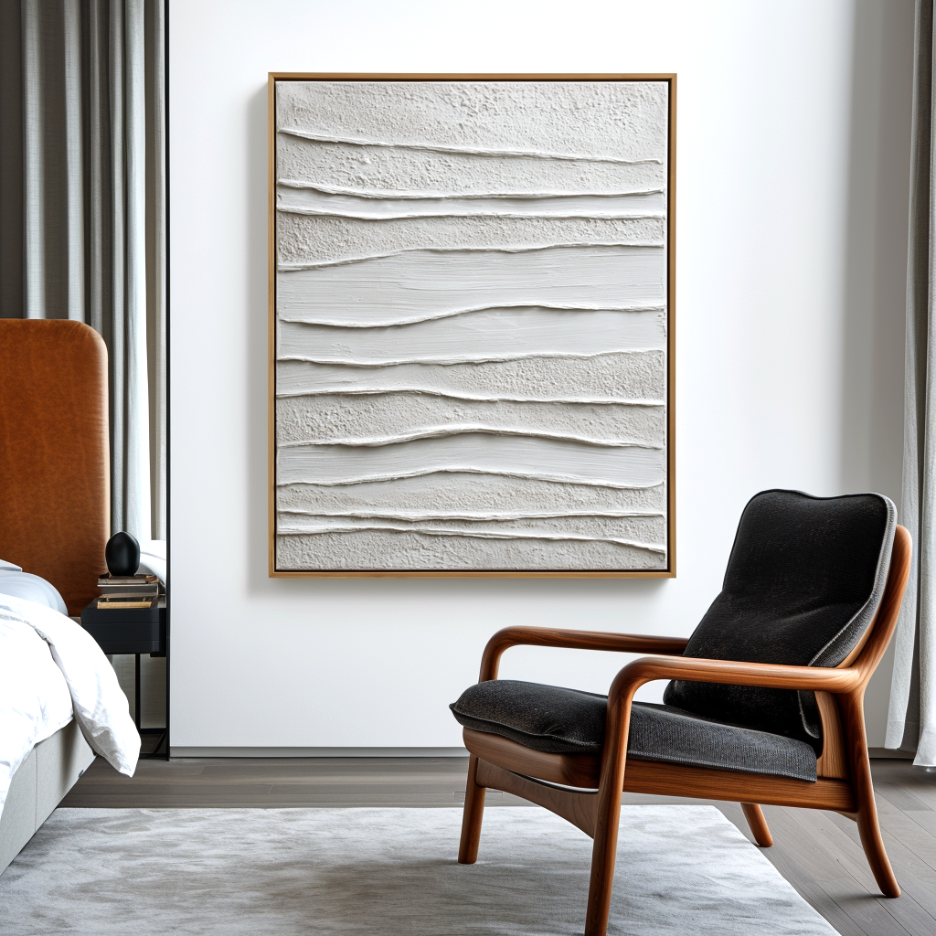 White Wabi Sabi Textured Painting #ART102