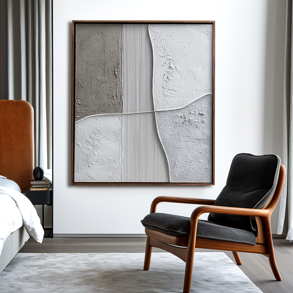 Neutral Textured Abstract Wall Art #ART107