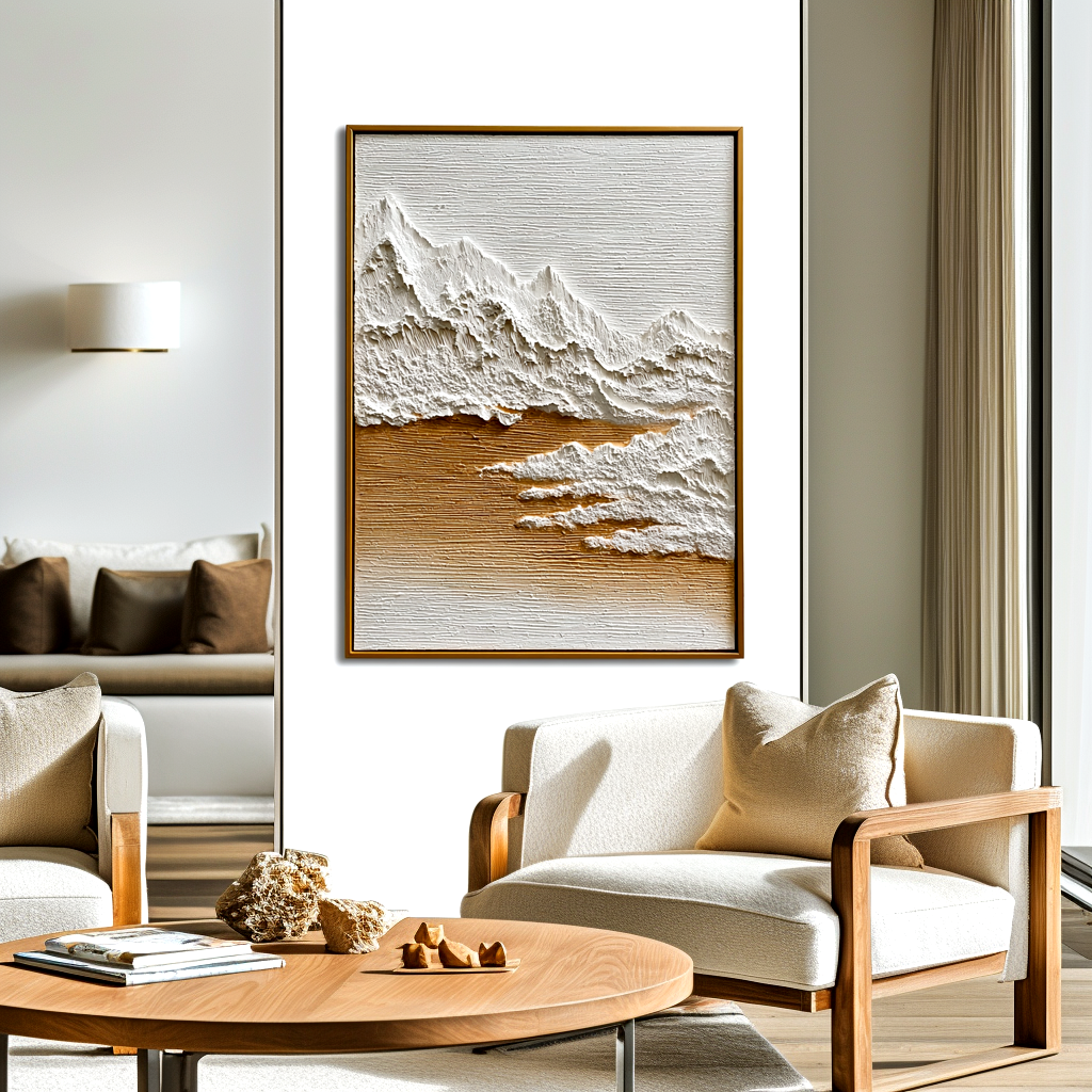 Minimalist Textured Landscape Painting #ART11