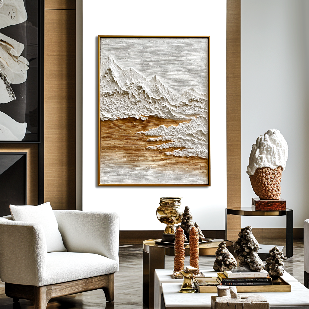 Minimalist Textured Landscape Painting #ART11