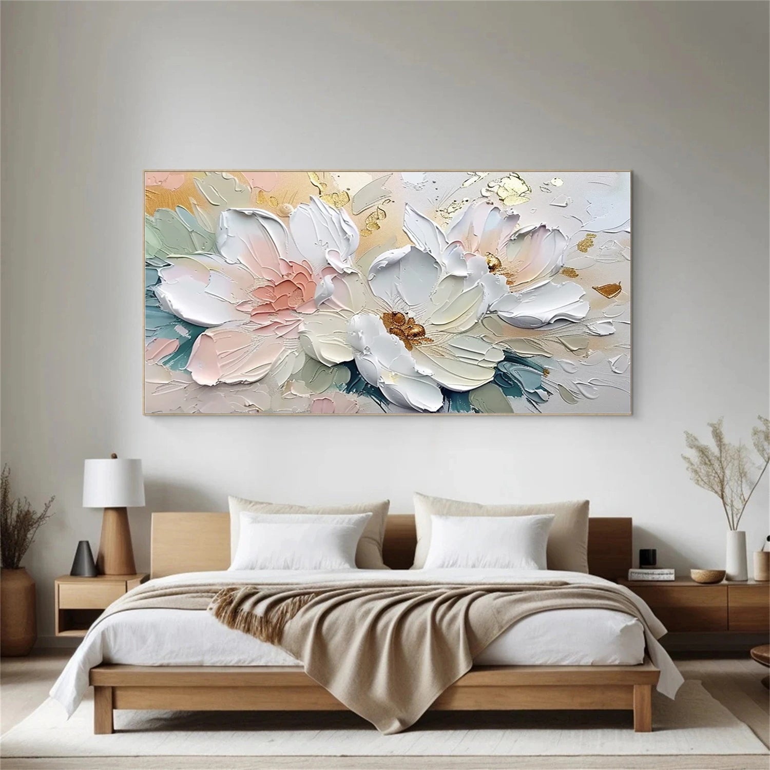 Luminous Petal Harmony Abstract Painting