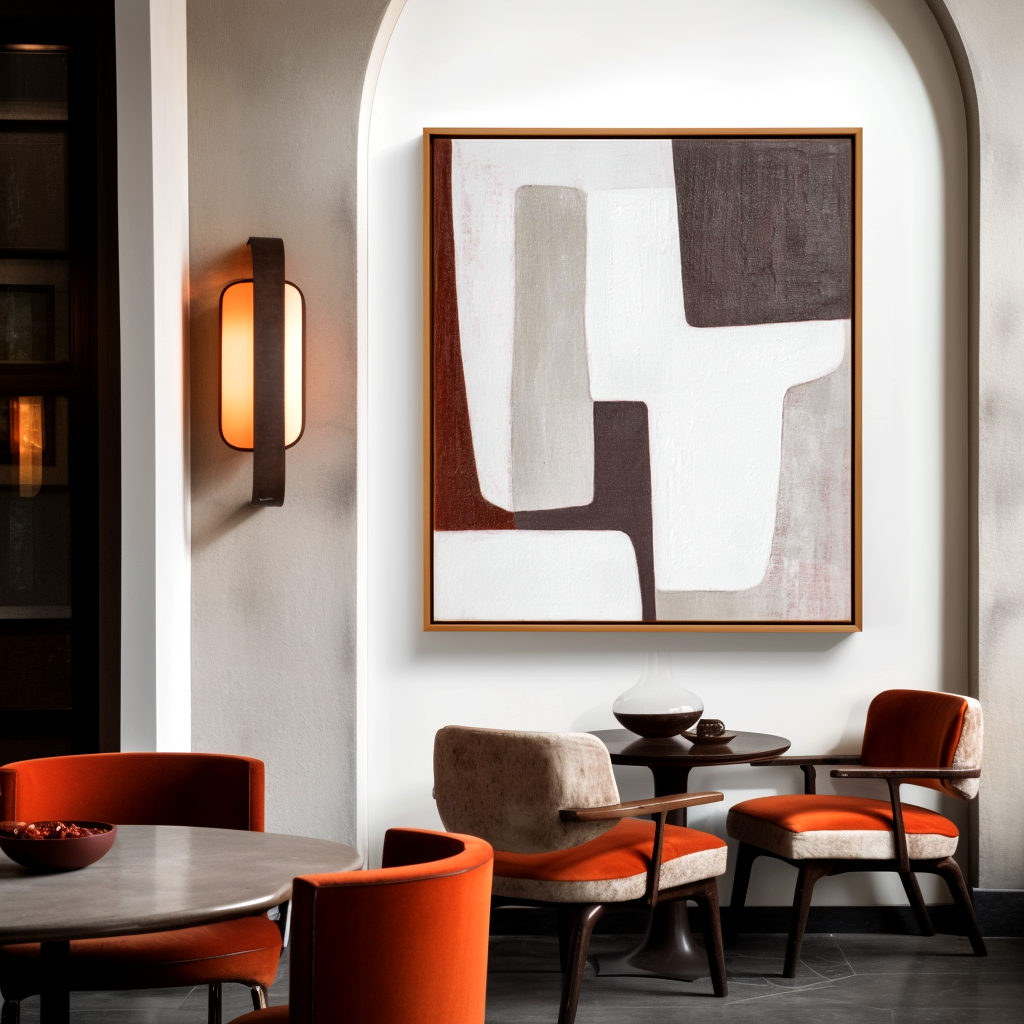 Minimalist Geometric Abstract Painting #ART14