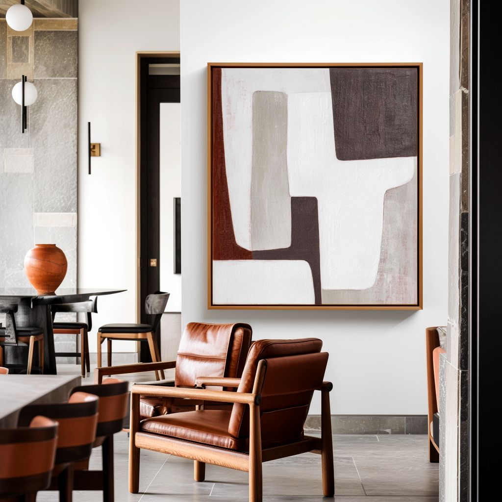 Minimalist Geometric Abstract Painting #ART14