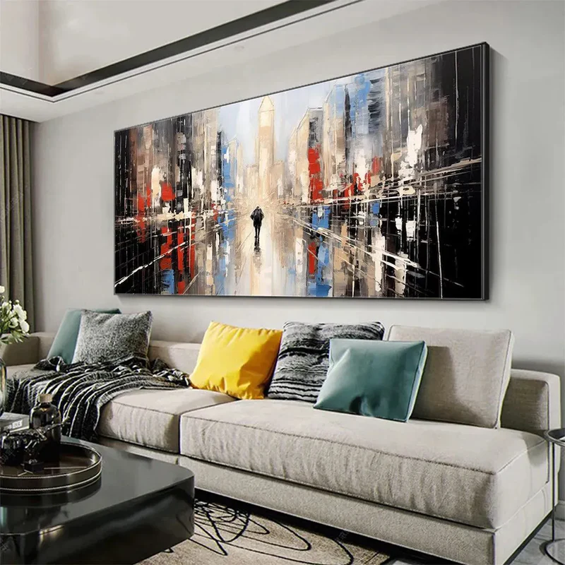 Abstract Cityscape Painting