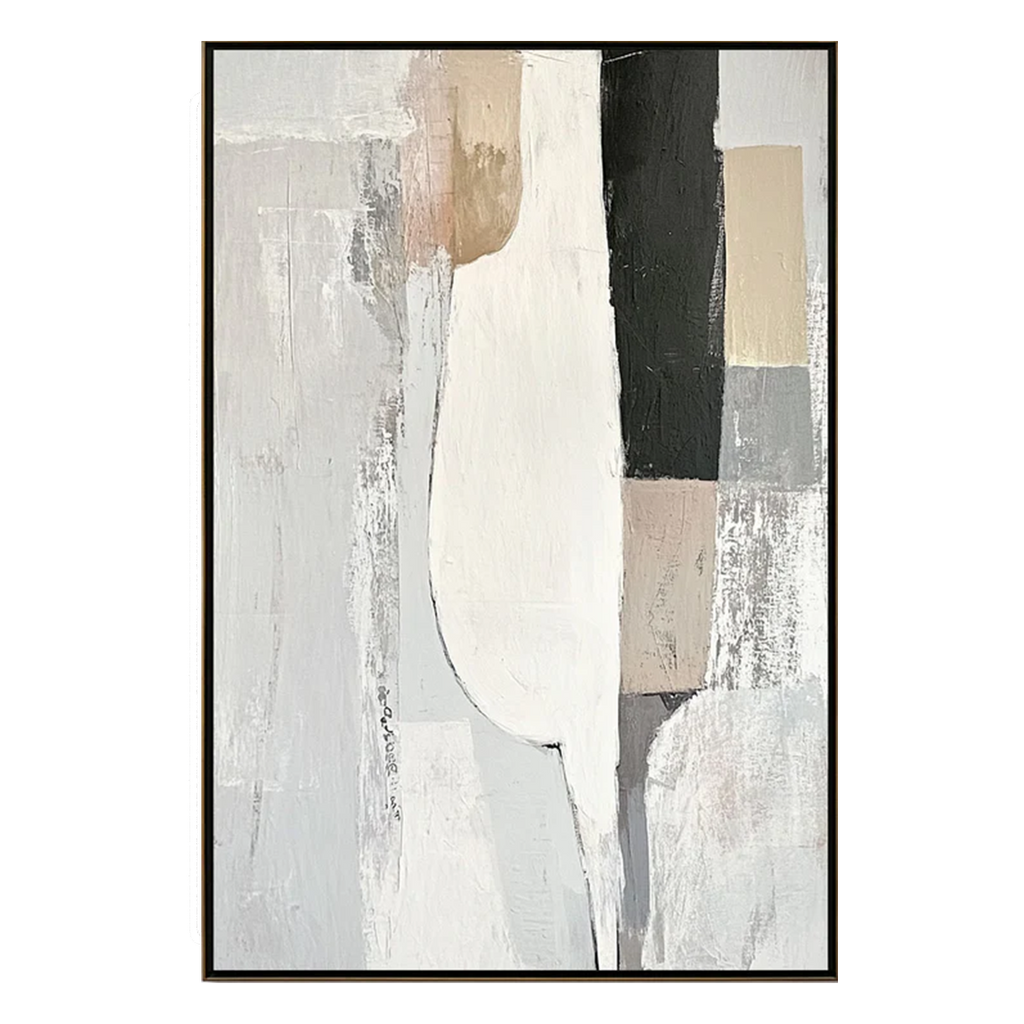 Soft Geometry Abstract Painting