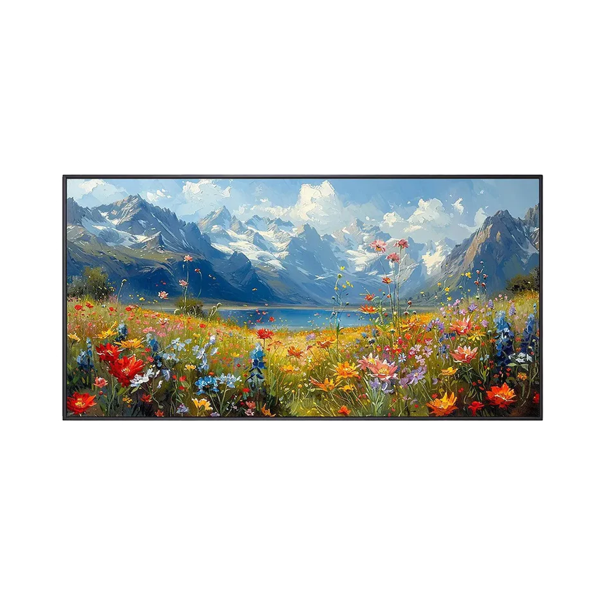 Blooming Valley Landscape Oil Painting