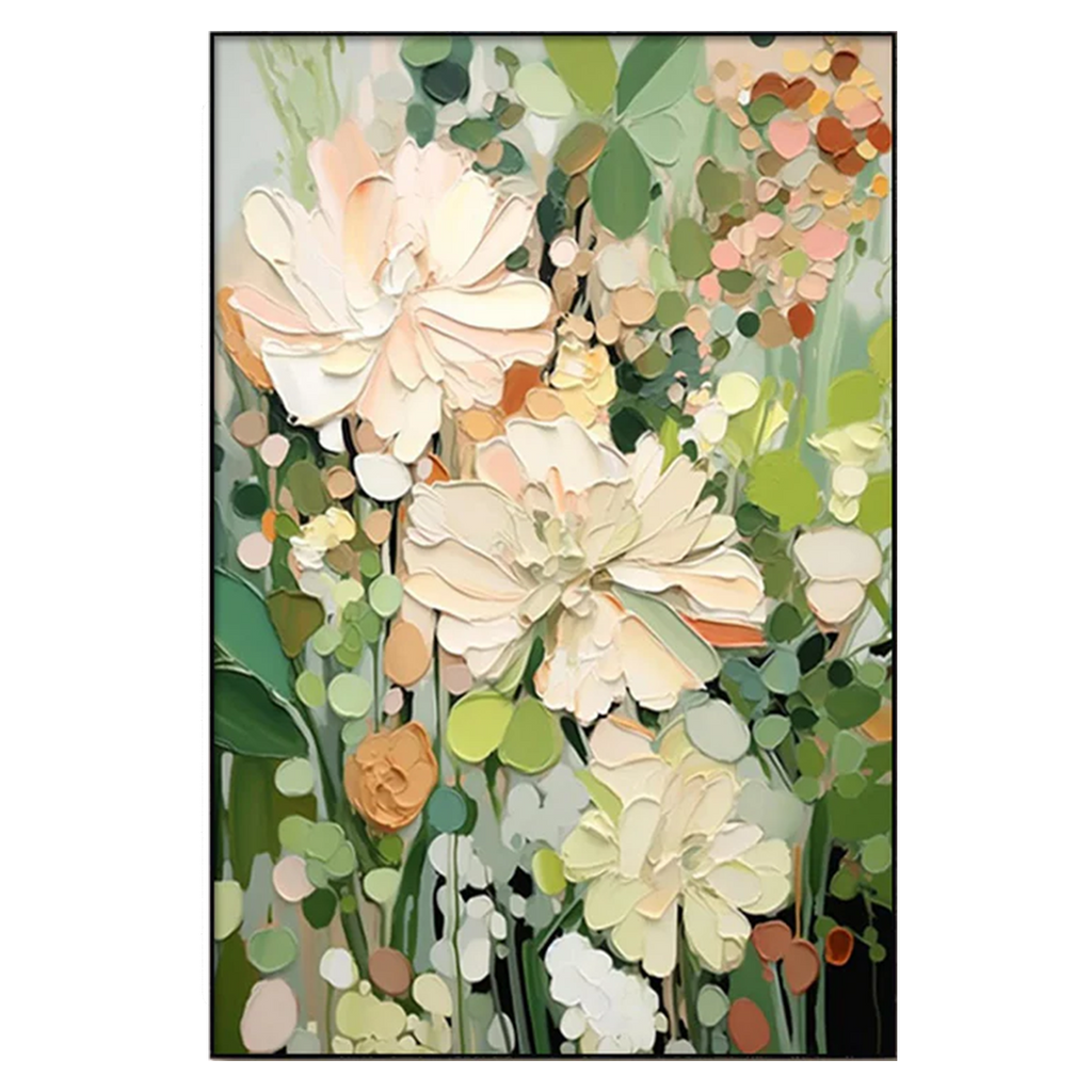 Soft Bloom Garden Abstract Painting
