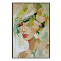 Whispered Muse Abstract Portrait Painting