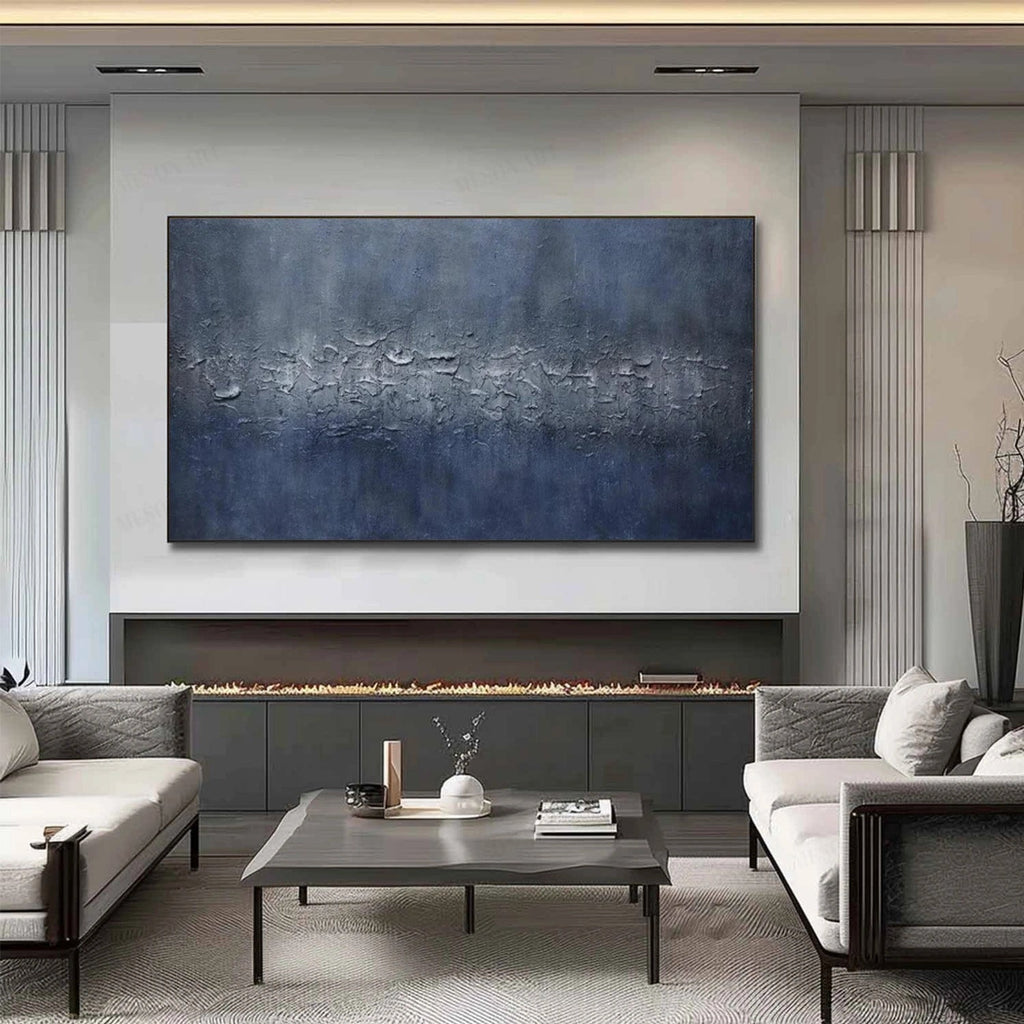 Midnight Texture Abstract Painting