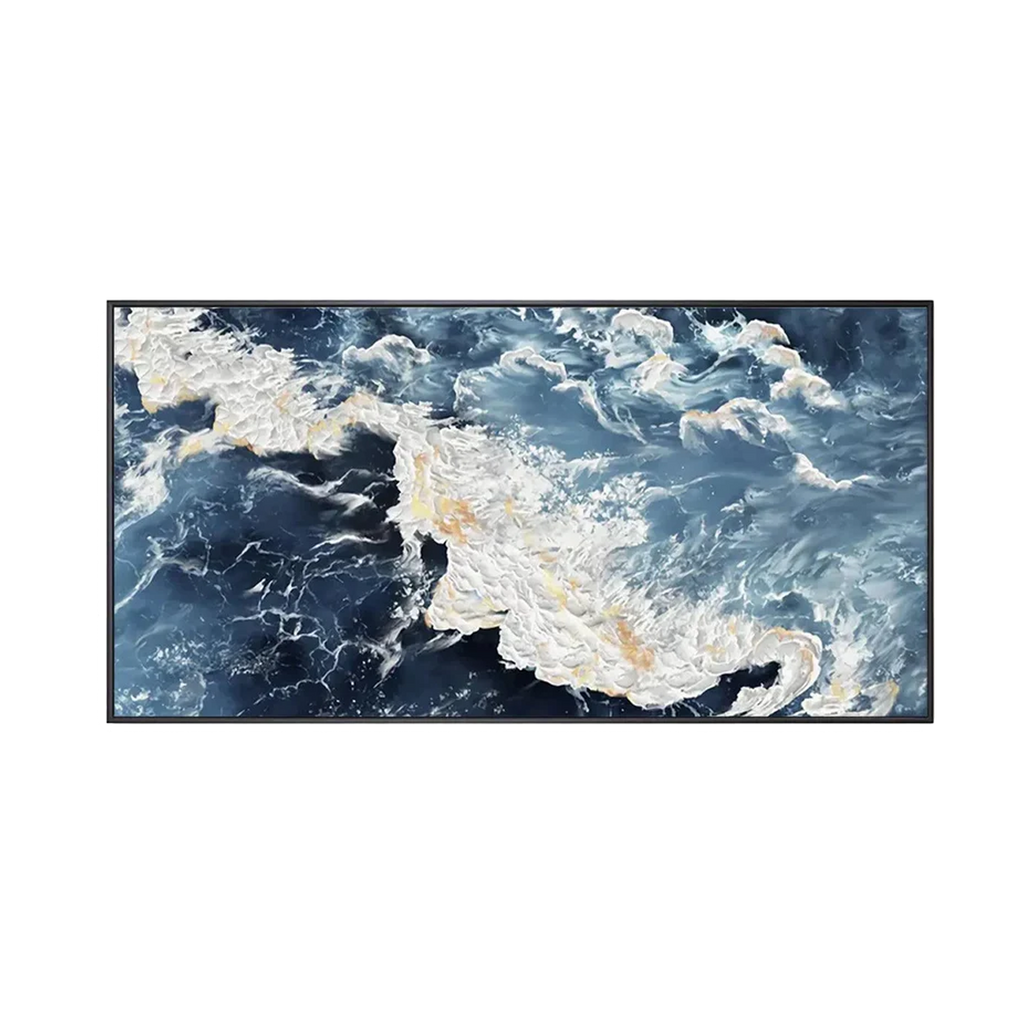 Midnight Tide Ocean Abstract Painting