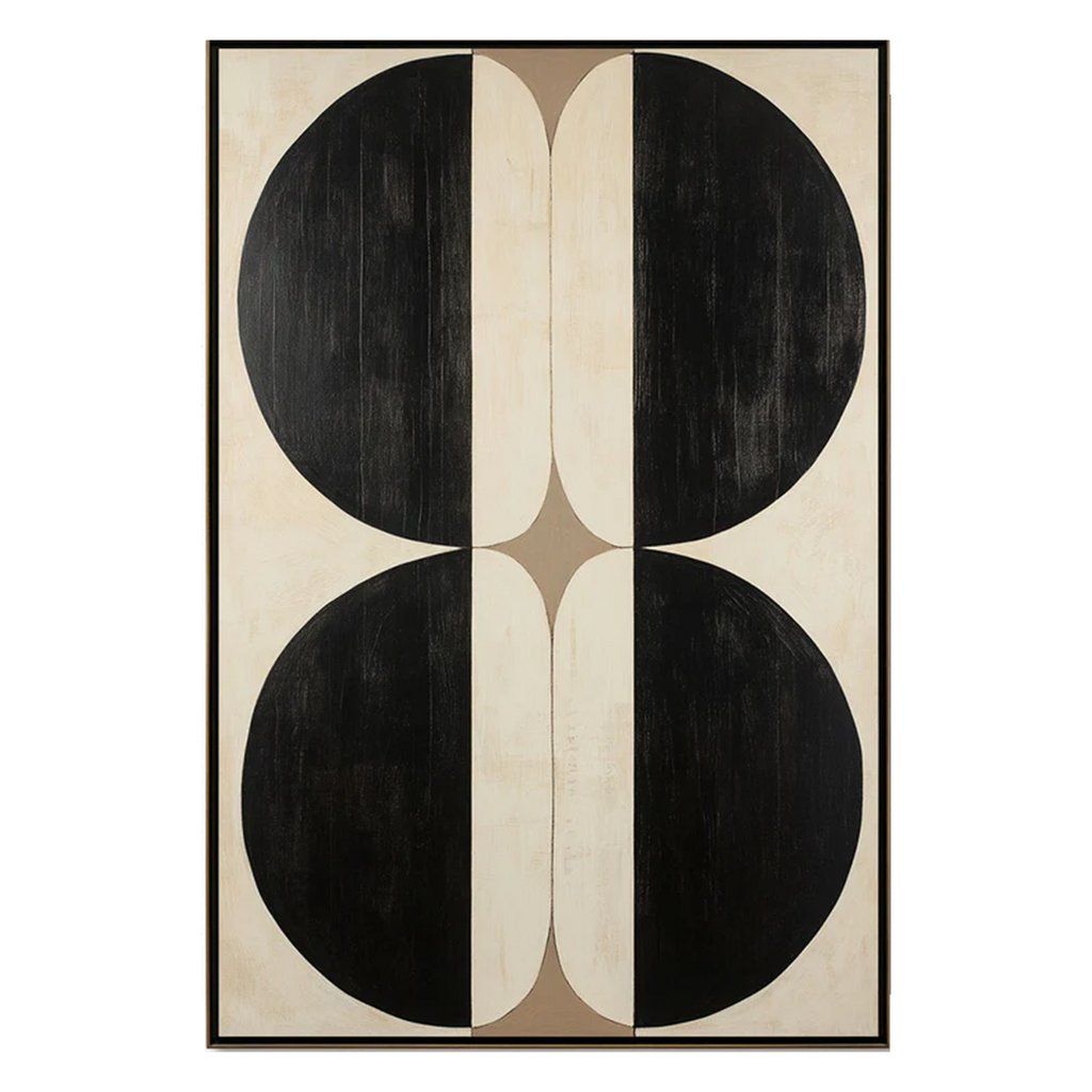 Dual Balance Geometric Abstract Painting