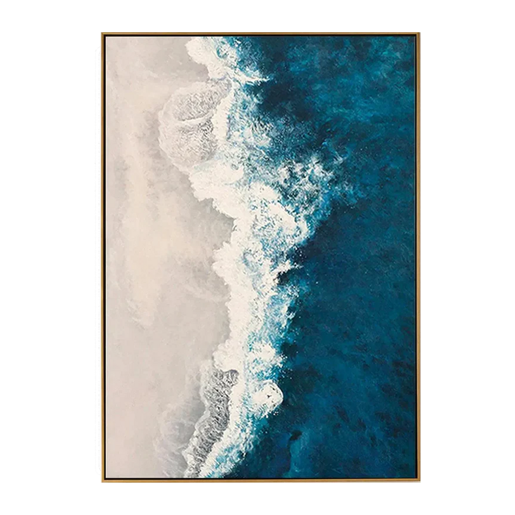 Ocean Whisper Coastal Abstract Painting