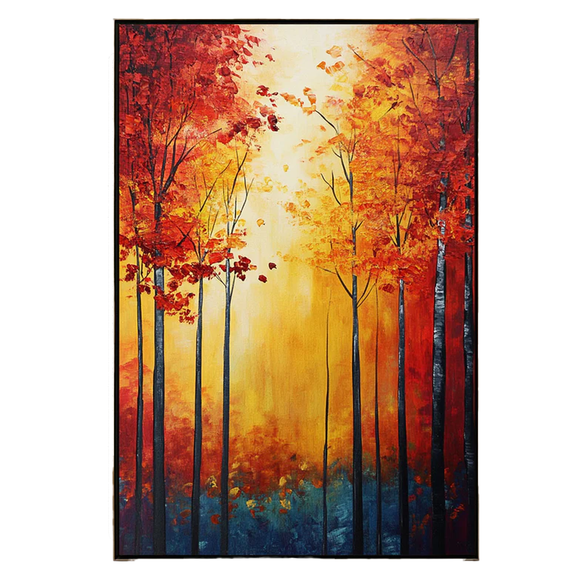 Golden Ember Forest Painting #AR040-1