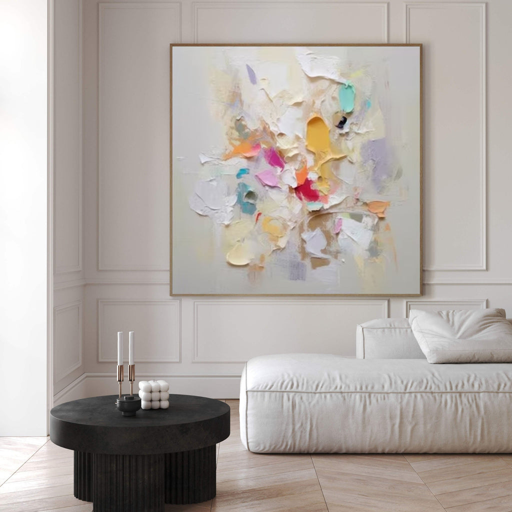 Soft Pastel Harmony Abstract Painting