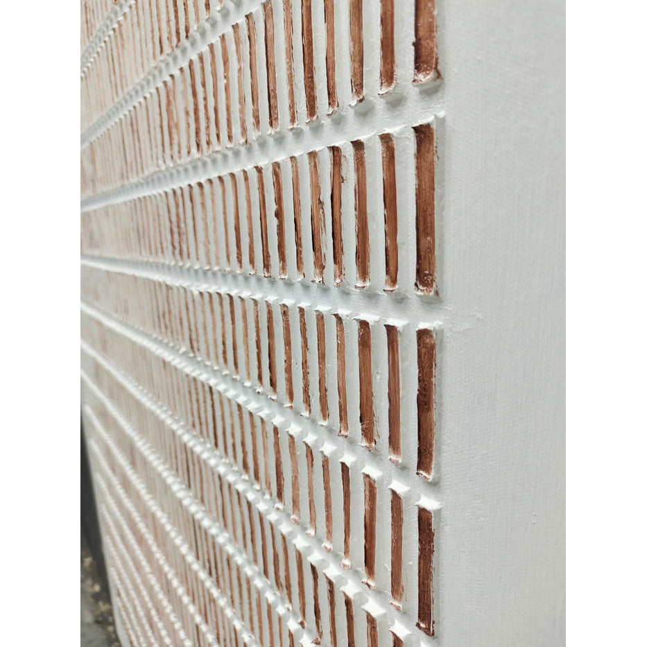 Linear Rhythm: A Minimalist Geometric Wall Art for Office Decor