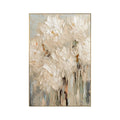 Soft Ivory Canopy Abstract Painting