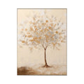 Golden Whisper Tree Abstract Painting