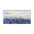 Azure Wind Meadow Abstract Painting