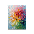 Radiant Bloom Spiral Abstract Painting