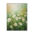 Morning Meadow White Floral Painting