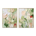 Set of 2 Soft Meadow Whisper Abstract Painting