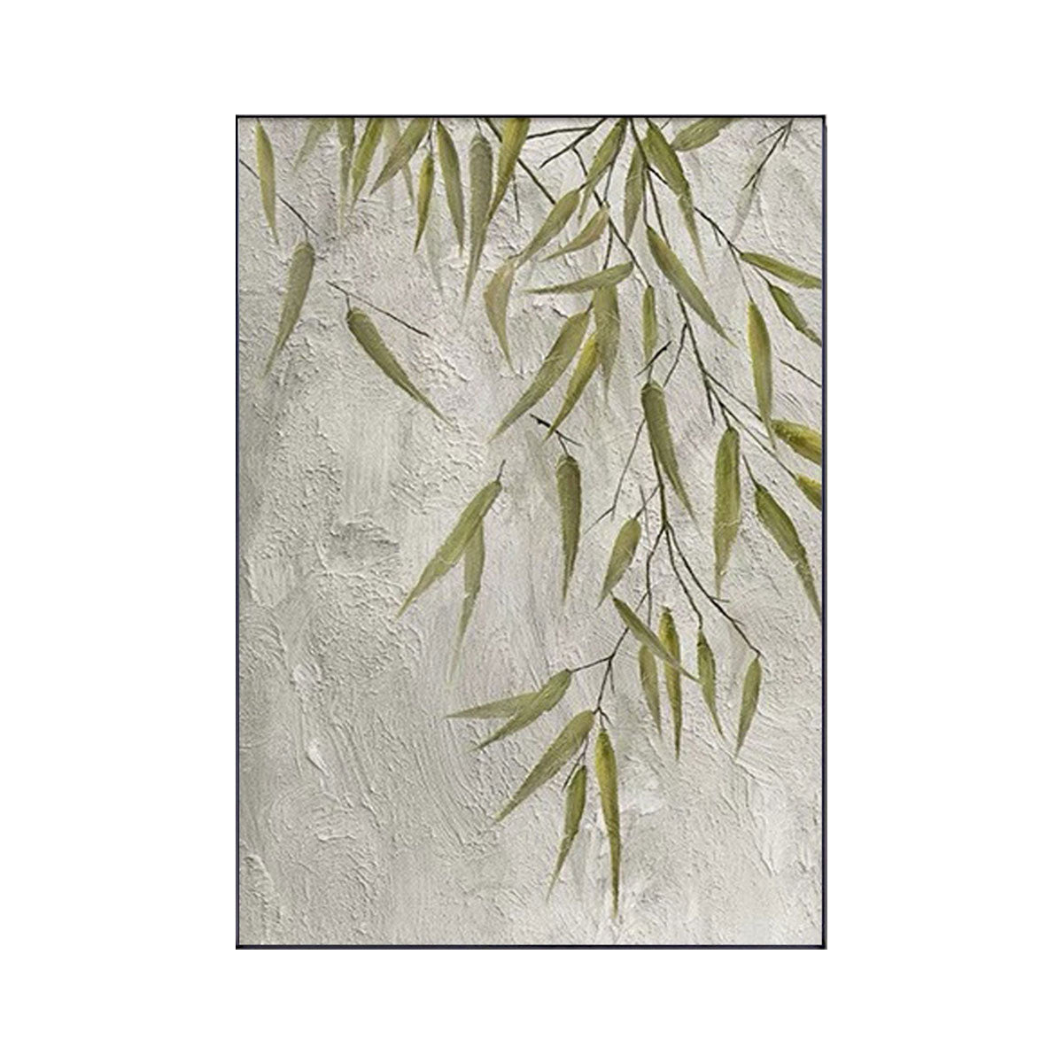 Willow Breeze Botanical Abstract Painting