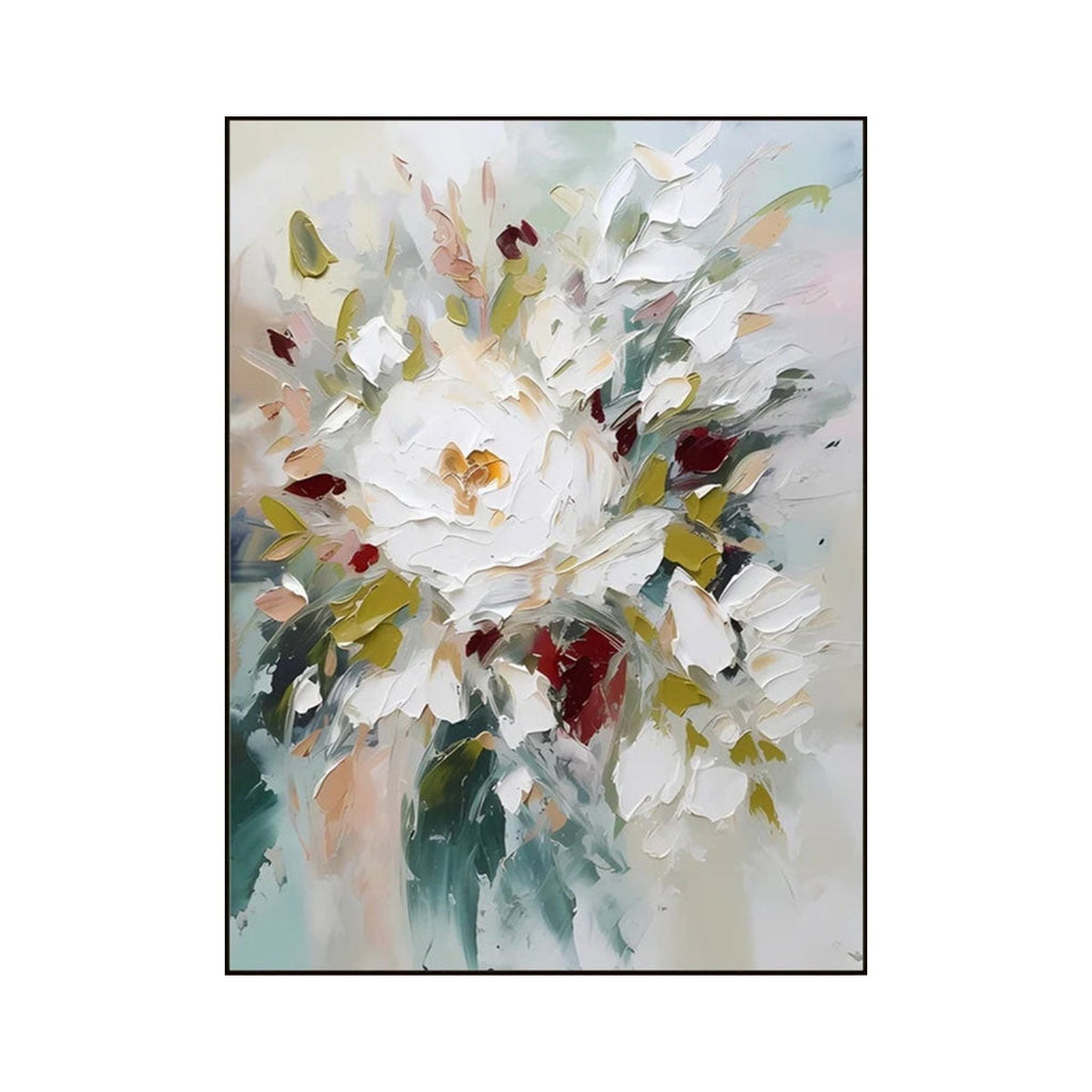 Ivory Bloom Poetic Abstract Painting