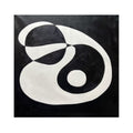 Eclipse Balance Black White Abstract Painting