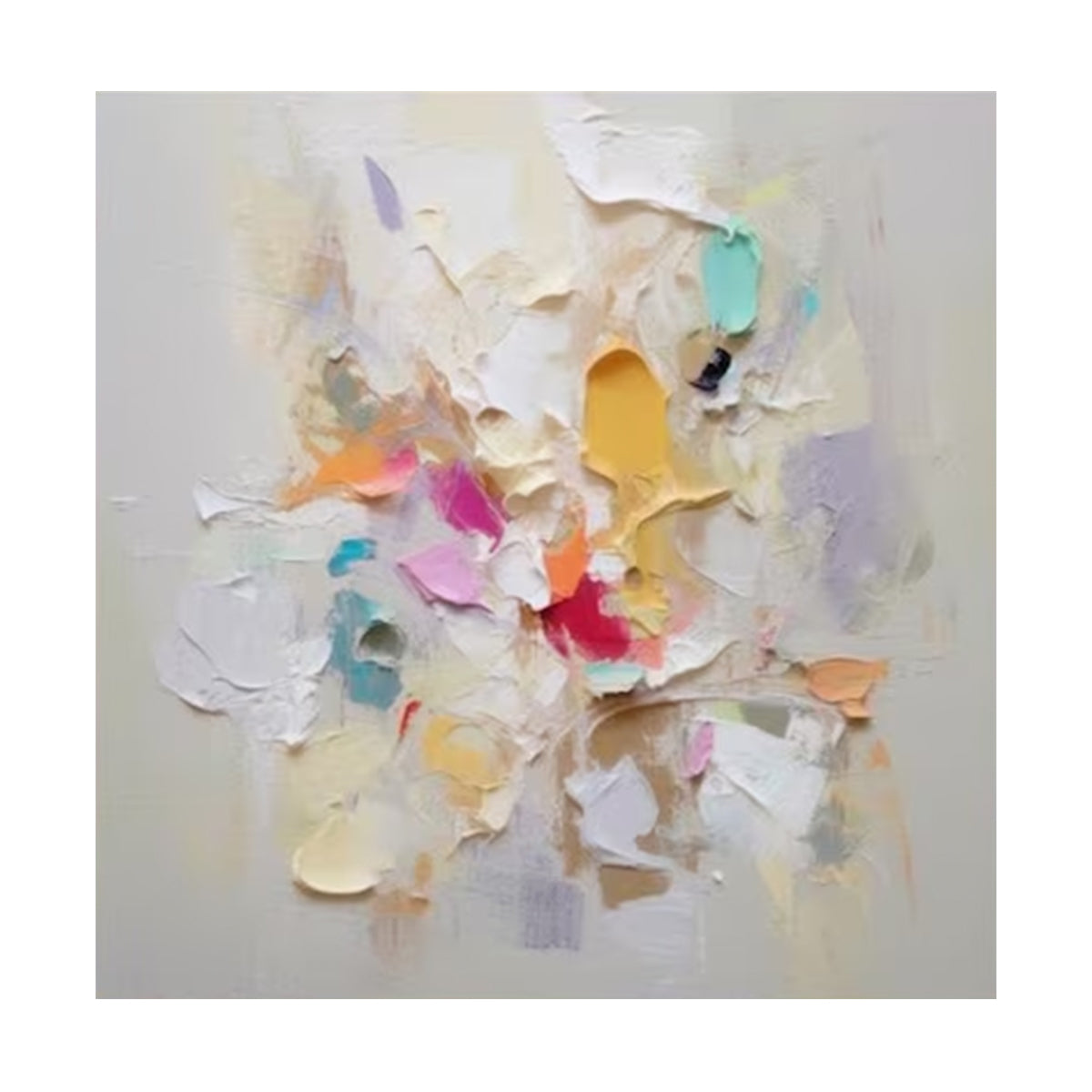 Soft Pastel Harmony Abstract Painting