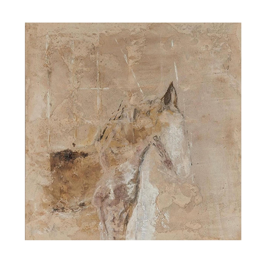 Silent Gaze Horse Abstract Painting