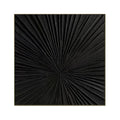 Midnight Radiance Black Textured Painting