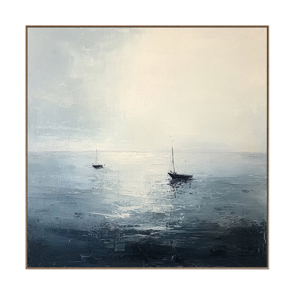 Quiet Horizon Sailboat Painting