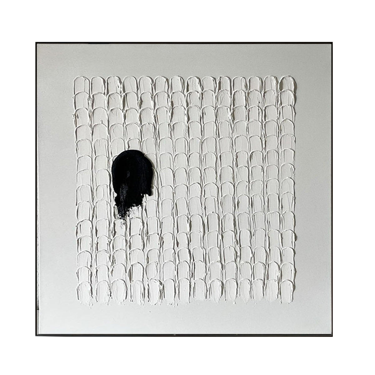 Monochrome Contrast Minimal Texture Painting