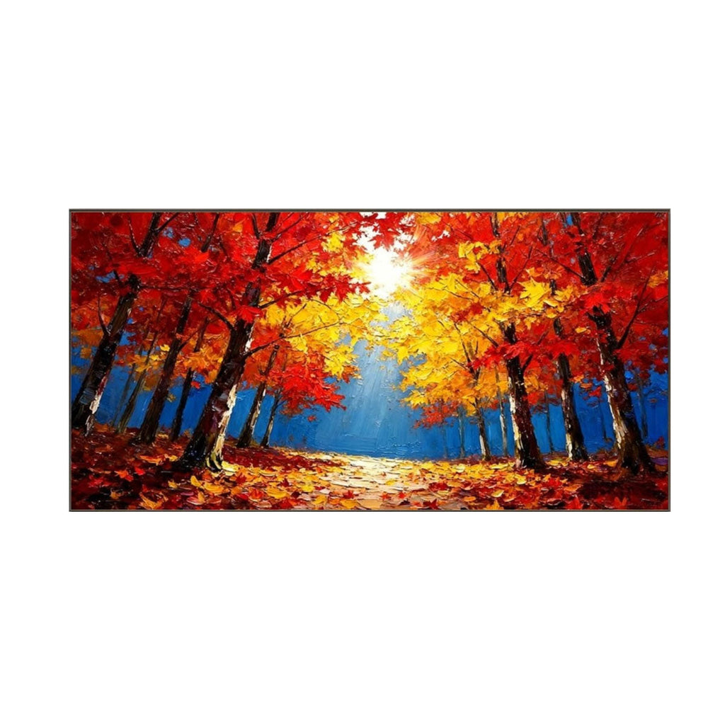 Radiant Maple Avenue Abstract Painting