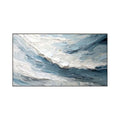 Azure Flow – Abstract Ocean Texture Painting