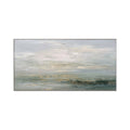 Soft Gold Horizon Abstract Painting