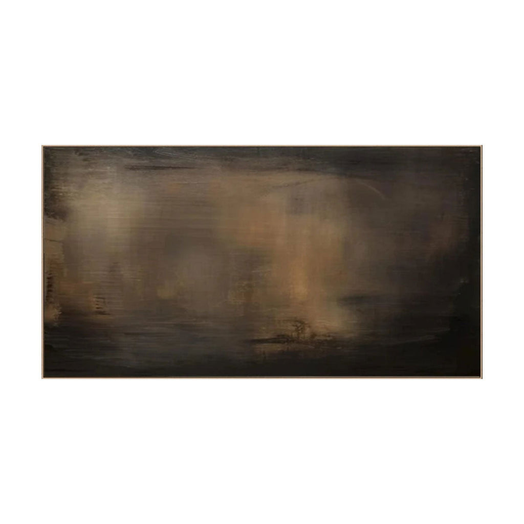 Midnight Ember – Dark Ambience Abstract Painting
