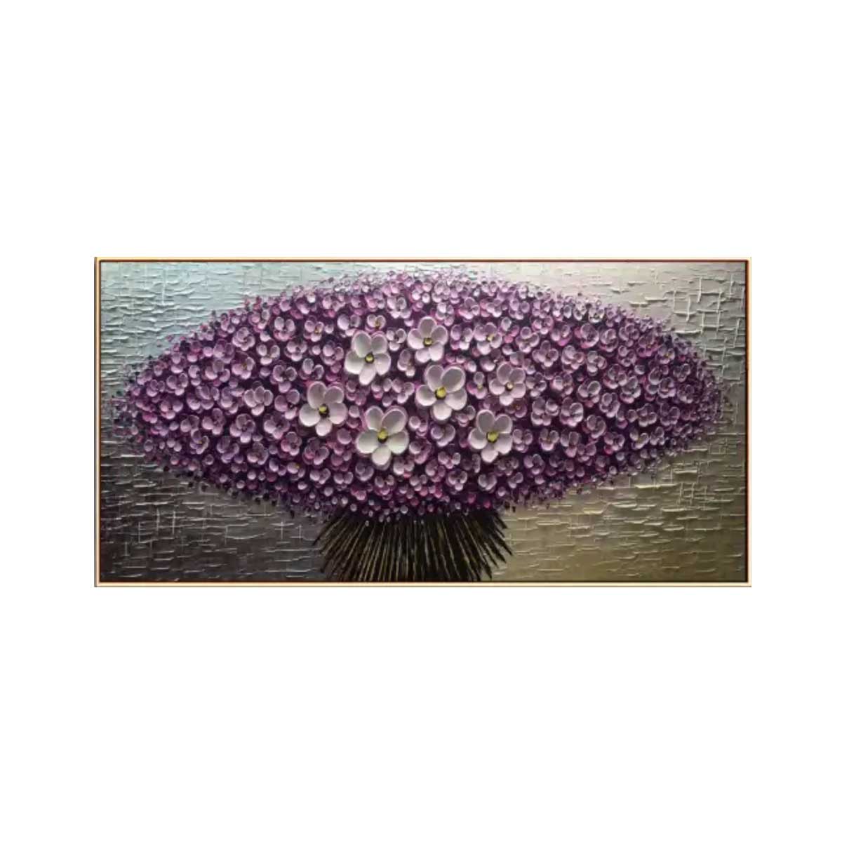 Lavender Dome Blossom Abstract Painting