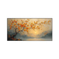 Amber Dawn Blossom Landscape Abstract Painting