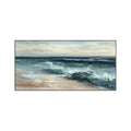 Breaking Blue Tides Coastal Seascape Painting