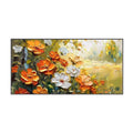 Golden Meadow Bloom Abstract Painting