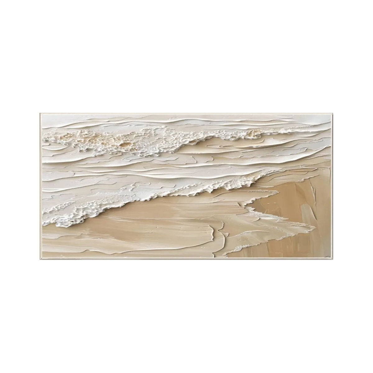 Whispering Shore Sand Abstract Painting