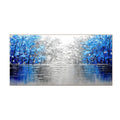 Azure Stillness Lake Abstract Painting