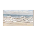 Creamy Shoreline Waves – Textured Coastal Painting