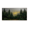 Enchanted Forest Gold Glow – Textured Landscape Painting