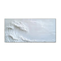 White Ocean Wave Textured Painting