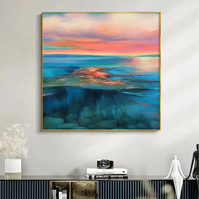 Sunset Horizon Abstract Painting