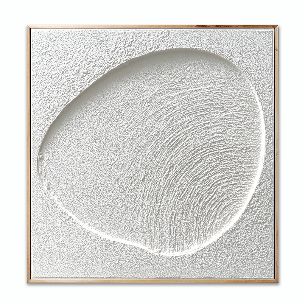Minimalist White Textured Painting #ART24